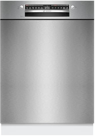 Bosch SMU4HTS14E, Serie 4 Unterbau-Geschirrspüler, 60 cm, VarioFlex, extra leiser Betrieb, Smart Start, 3-fach Rackmatik, Eco 50 °C für geprüfte Hygieneleistung, Home Connect, gebürsteter Edelstahl