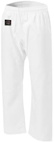 Kampfsporthose Kick Pant Traditional Basic Karatehose 8 UZ schwarz 100% Baumwolle Hose Kickboxen Taekwondo Kung Fu Herren Damen Kinder (200)