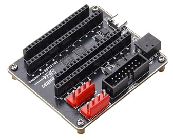 RGB Matrix Adapter Board (E), Designed for ESP32-S3 DevKitC-1 and ESP32-DevKitC V4, HUB75 Interface, Dual Power Input USB-C/DC, Fits RGB LED Panel Display, Stable Power & Data Transmission