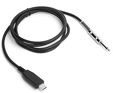 Ausla Câble de Guitare USB, Connecteur Jack Mono Haute fidélité 6,35 Mm, Système d'enregistrement de Guitare pour et Mac (3 mètres/9,84 pieds)