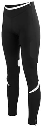 WSQHAO Pantaloni da Ciclismo Donna Autunno Inverno in Pile Abbigliamento Bicicletta for Esterni Femminili Imbottiti for Bici per Ciclismo(Black02,XL)