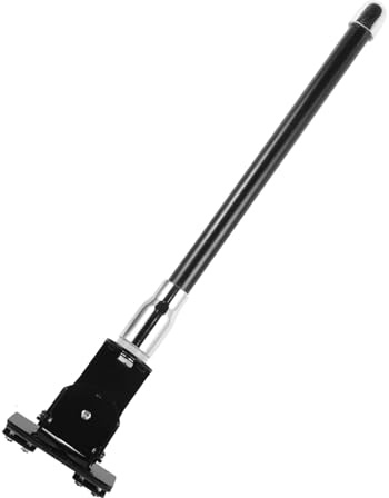 FUNOMOCYA Antena Decorativa Automotriz de 36 Cm para Coche y Camión, Mástil Metálico Negro Resistente Corrosión, Accesorio Exterior Clip para Antena de Techo