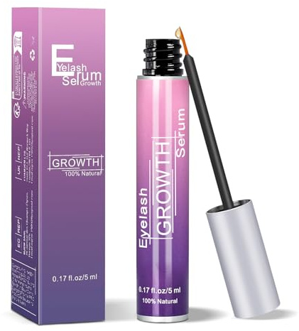 Wimpernserum Ohne Hormone – Sanfte Pflanzliche Formel für Längere & Kräftige Wimpern, Auch für Empfindliche Augen, Vegan & Tierversuchsfrei, 5 ml
