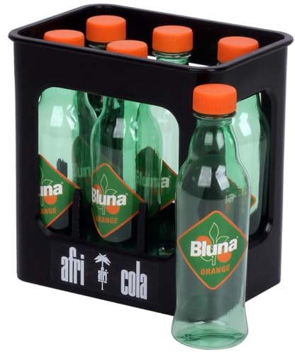 tanner DER KLEINE KAUFMANN TANNER Deco - Bluna Limonade, eine Kiste mit 6 Flaschen, Zubehör für Kaufmannsladen, lebensmittelechtes Design, 0083.2