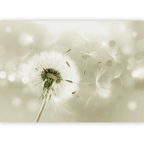 murando - Vlies Fototapete Pusteblumen 250x175cm Foto Tapete Wohnzimmer Vliestapete XXL Motivtapeten Bildtapete 3d Effekt Wand Dekoration - Pusteblume Blumen Natur bokeh Blitz grün b-C-0072-a-d
