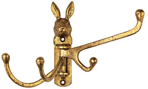 Sass & Belle Gold Rabbit Multi Haken