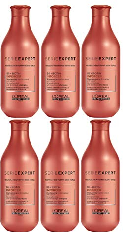 Loreal 6 er Pack Loreal Serie Expert Inforcer Shampoo 300 ml