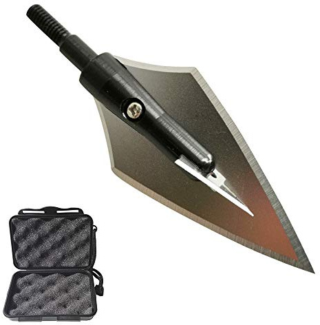 MILAEM 6pcs Punte da Caccia per tiro con L'Arco 160 Grain Punte di Freccia 144 Grain Punte per frecce Punti di Caccia per balestre e frecce ad Arco Composto (Type 1)