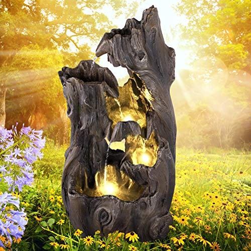 Fontana da giardino, fontana ornamentale, fontana da interno, fontana 230V cascata d'acqua per giardino, laghetto da giardino, terrazza