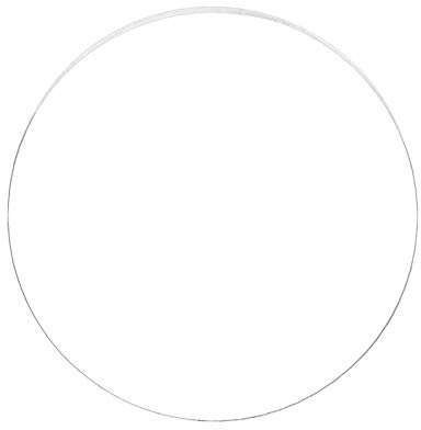 BENECREAT Klare Acrylkreisscheibe 3mm dickes Gussblech mit 300mm Innendurchmesser für Bastelprojekte, Schilder, DIY Projekte