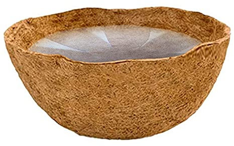 Coco Liners per cesti da appendere – Spessa fibra di cocco di ricambio rotondo in fibra di cocco fodera vaso di palma di cocco, fodera in cocco per fioriere da giardino