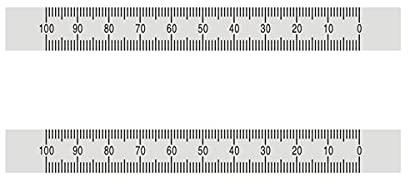 Selbstklebendes Aluminium-Lineal, 15 mm breit, silberfarben, metrische Skala, Gehrungsband, Maßstabslineal (rechts nach links), 1 m Länge, 2 Stück