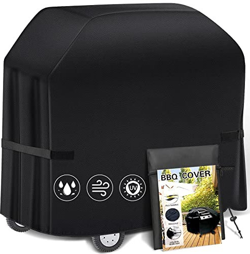 Weber & Brinkmann BBQ Grill Covers - Waterproof, UV Resistant, Durable & Rip Resistant, Black (52in)