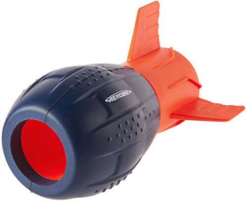 Aerobie Super Sonic Fin Catch Russel Wilson aerodynamisk fotbollsleksak med mjuk konstruktion, utomhusspel för barn från 8+, blå/orange