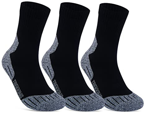 sockenkauf24 3 Paar Sportsocken Damen & Herren Laufsocken Funktionssocken Wandersocken Stoßabfedernd