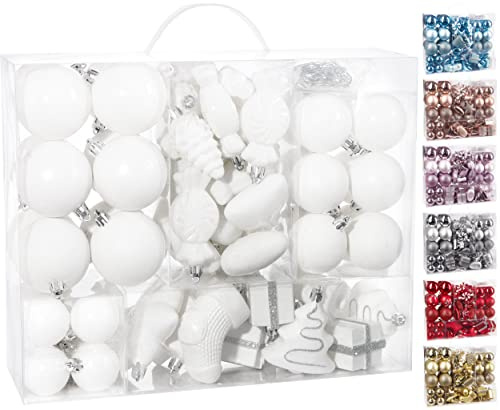 BRUBAKER 77-teiliges Set Weihnachtskugeln Christbaumschmuck