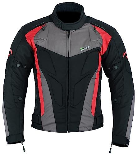 RIDEX Mens CJ226 Armoured Waterproof Biker Motorcycle Motorbike Jacket