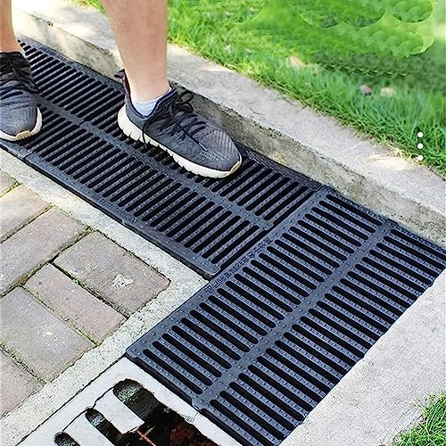 YXXSDP Ablaufgitter Abflussgitter Außenbereich Graben-Kanal-Rost Für Garten Auffahrt, Hochbelastbar Kunstharz Drainage-Abdeckung Drainage-Gitter, Ersatz Regenwasser-Gitterrost