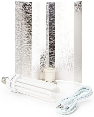 Weedness Grow Lampe Set 200 Watt ESL Wuchsphase – Anbau Indoor Pflanzenbeleuchtung Pflanzenlampe Box Natriumdampflampe NDL HPS