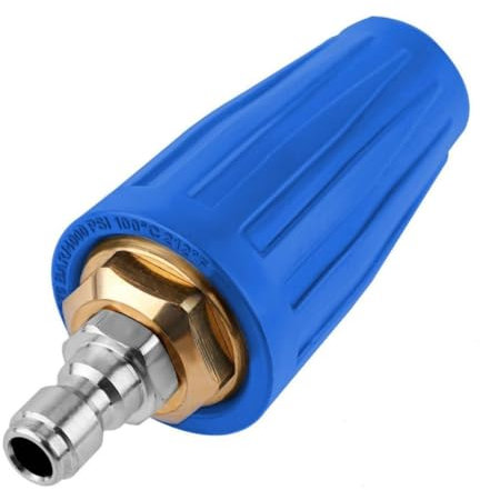Buse Turbo Rotative Universelle Pour Nettoyeur Haute Pression à Eau, Buse Pour Nettoyeur Haute Pression, 4000 Psi, Calibre 1,311 Mm, Utilisez Un Raccord Rapide 1/4 (Bleu)