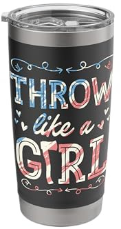 Throw Like A Girl Axe Throwing Bachelorette Party Stainless Steel Insulated Tumbler