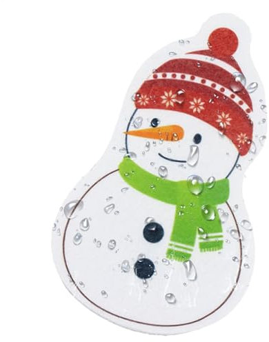 Weihnachts-Geschirrspülschwamm – Weihnachts-Elch-Küchen-Spülschwamm, 4 Weihnachtsschwämme, Weihnachtsschwämme für Küche, seitliche Geschirrschwämme, kratzfeste Scheuerschwamm für die Reinigung
