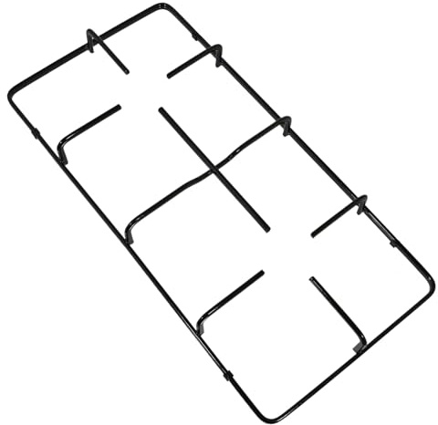 Spares2go Pfannenstütze, Brennerrostständer für Gasherd, Schwarz, 475 mm x 233 mm