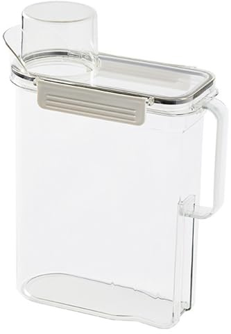 2 Pcs Washing Powder Container, Laundry Detergent Holder with Lids Airtight Detergent Dispenser Large Capacity Liquid Laundry Dispenser