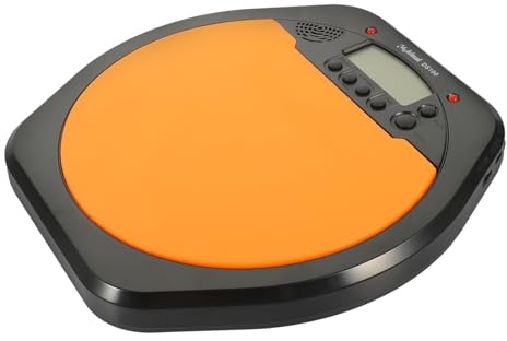 CIMAXIC Elektronische Trommelkissen digitales Drumpad Tempo-Metronom Drumpad mit Metronom Schlagzeug-Übungswerkzeuge Drumpad üben Schlagzeug-Übungspad abs silikon Orange