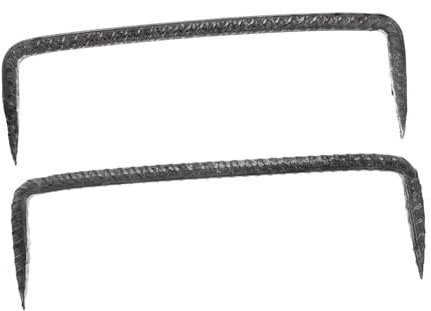 VANZACK Clous De Fixation Robustes à Pointe Pointue 5x19,5 Mm pour Travaux De Menuiserie Et Construction De Clôtures, Clous Double Épingle en Acier, Usage Extérieur Et Bois