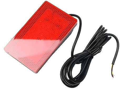 Blyndr Terza luce di stop F1 Style Rear 3rd Third Strobe Lampeggiante per Coda Freno Stop Luce Universale per Auto per Lampada di Segnalazione Accessori per(Rosso)