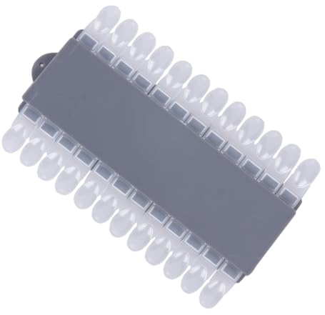 CLISPEED Nuancier de Vernis à Ongles Détachable 2 Pièces Taille Standard Gris pour Professionnels et Amateurs Salon Manucure Présentoir Carte D'affichage des Couleurs