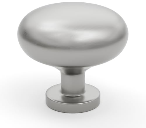 LONTAN 10 Pack Brushed Nickel Drawer Knobs Cupboard Door Knobs for Kitchen | Aluminum Alloy Cabinet Knobs, Modern Style Kitchen Door Knobs, Furniture Hardware for Kitchen Cupboard Wardrobe Bathroom