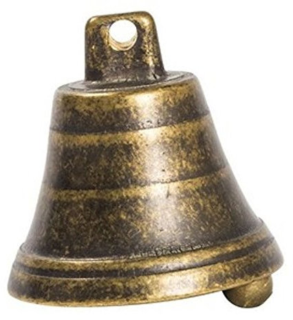 Campana Campanello da appendere in ottone Brunito diam.5,5 cm