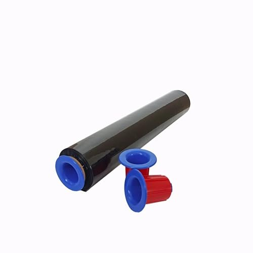 SET DUO-ABROLLER Handstretchfolie mit 1 Rolle Stretchfolie Schwarz dimapax