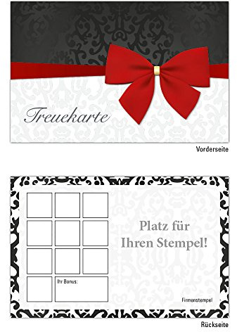 Premium Neutrale Bonuskarten 50 Stk. mit 10 Stempelfeldern. Treuekarten passend für Bereiche wie Gastronomie, Restaurant, Weinhandel, Getränkehandel, Freizeit, Feier, Geschenk, Gaststätte Bäckerei