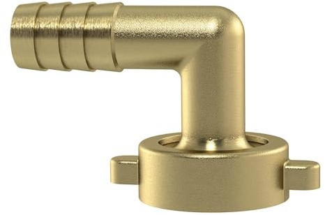 RIEGLER 146210-SVW1210MS23F 2/3 vinkelslangskåp, G 1/2 x 10, Ü-mutter, platt densitet, MS, 1 st.