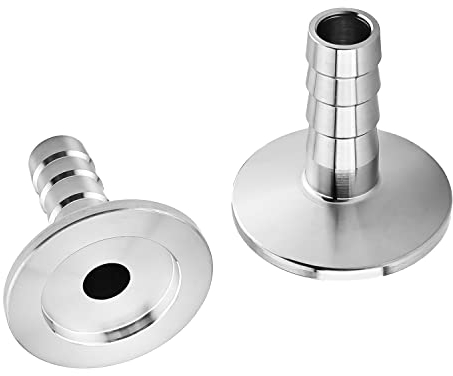 Othmro 2 Stück Klemmschlauch Adapter 1,575 Flansch auf 1/2 Schlauchstutzen Sanitär Armatur