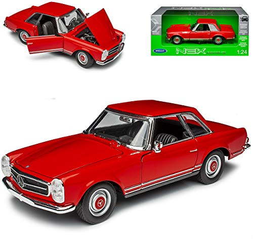 alles-meine.de GmbH Mercedes-B 230SL Pagode Coupe Rot W113 1963-1971 1/24 Welly Modell Auto