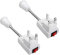 E27 Plug in Lamp Holder, LED Bulbs Socket Adapter, Switch Socket Holder for Table Lamp, Bedroom, UK Plug 2 Pack