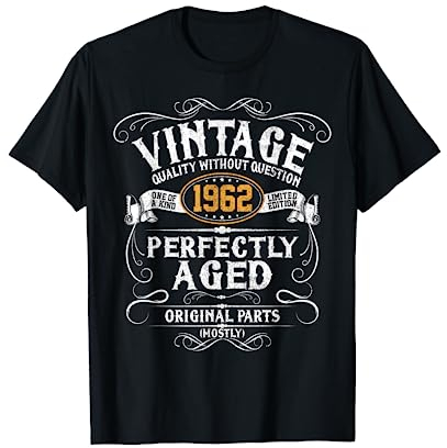 60. Geburtstag Vintage 1962 60 Jahre Männer Frauen Lustig T-Shirt