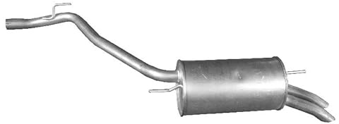 IZAWIT 23.074 Endschalldämpfer Hinten Kompatibel mit VW Transporter T4 Bus 70B, 70C, 7DB, 7DK, 70J, 70K, 7DC, 7DJ 074253609BB 074253609BA
