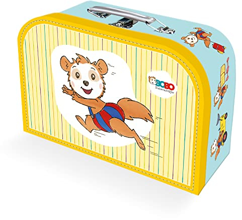 TRÖTSCH - Kinderkoffer BOBO Siebenschläfer : Minikoffer Pappkoffer Reisekoffer Kinderkoffer Spielkoffer