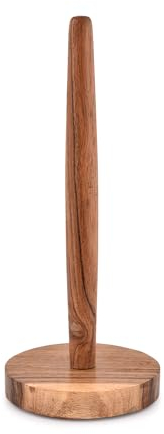 Indus Lifespace Papierhandtuchhalter aus Akazienholz, dekorativer Ständer für Küche, WC, Speisekammer und Badezimmer (12,7 cm x 12,7 cm x 30,48 cm)