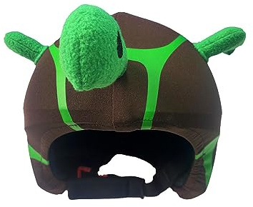 COOLCASC Turtle - Universal Fit Ski Helmet Cover - Customise your kids ski helmet with a fun and cute protective cover - snowboarding & skiing accessories - One size fits all