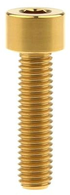 Titanschraube M7/m8x15 20 25 30 32 35 40 43 45 50 60 70mm Schraube für Fahrrad Motorrad Titanschraube, Gold, M8,70mm