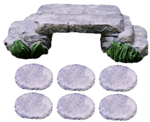 POPETPOP Miniatur-trittstein Feengartenbrücke Modell Für Bonsai Landschaft Gartendekoration DIY Bonsai Brückenmodell Mikro-landschaftsbrückendekor