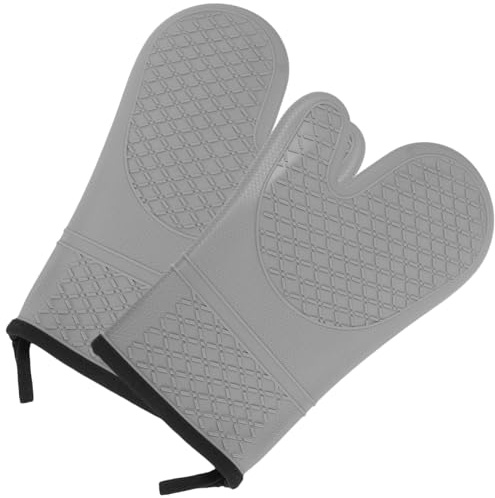KICHOUSE Heat Resistant Oven Mitts Insulated Gloves Kitchen Cooking Gloves of Thickened Mitts for Men Women