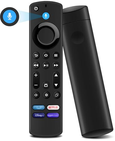 QIQIAZI Telecomando di Ricambio (4° Gen) con Controllo Vocale per TV S-tick/TV Cube e Tutte le Smart TV Insignia-Toshiba-Pioneer FireOS