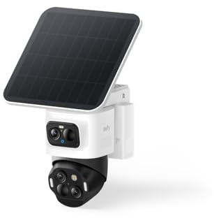 eufy Security Camera Outdoor Wireless,eufyCam S4, Solar Security Camera,Triple-Lens Bullet-PTZ Cam,4K UHD, 360° pan coverage,Auto Track, 8×Hybrid Zoom,Colour Night Vision,Compatible with HomeBase S380